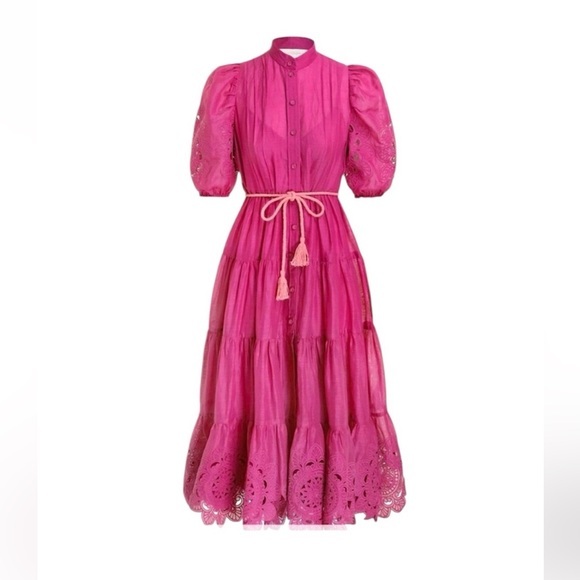 Zimmermann Dresses & Skirts - Zimmermann Women's Teddy Scallop
Frill Mid Dress